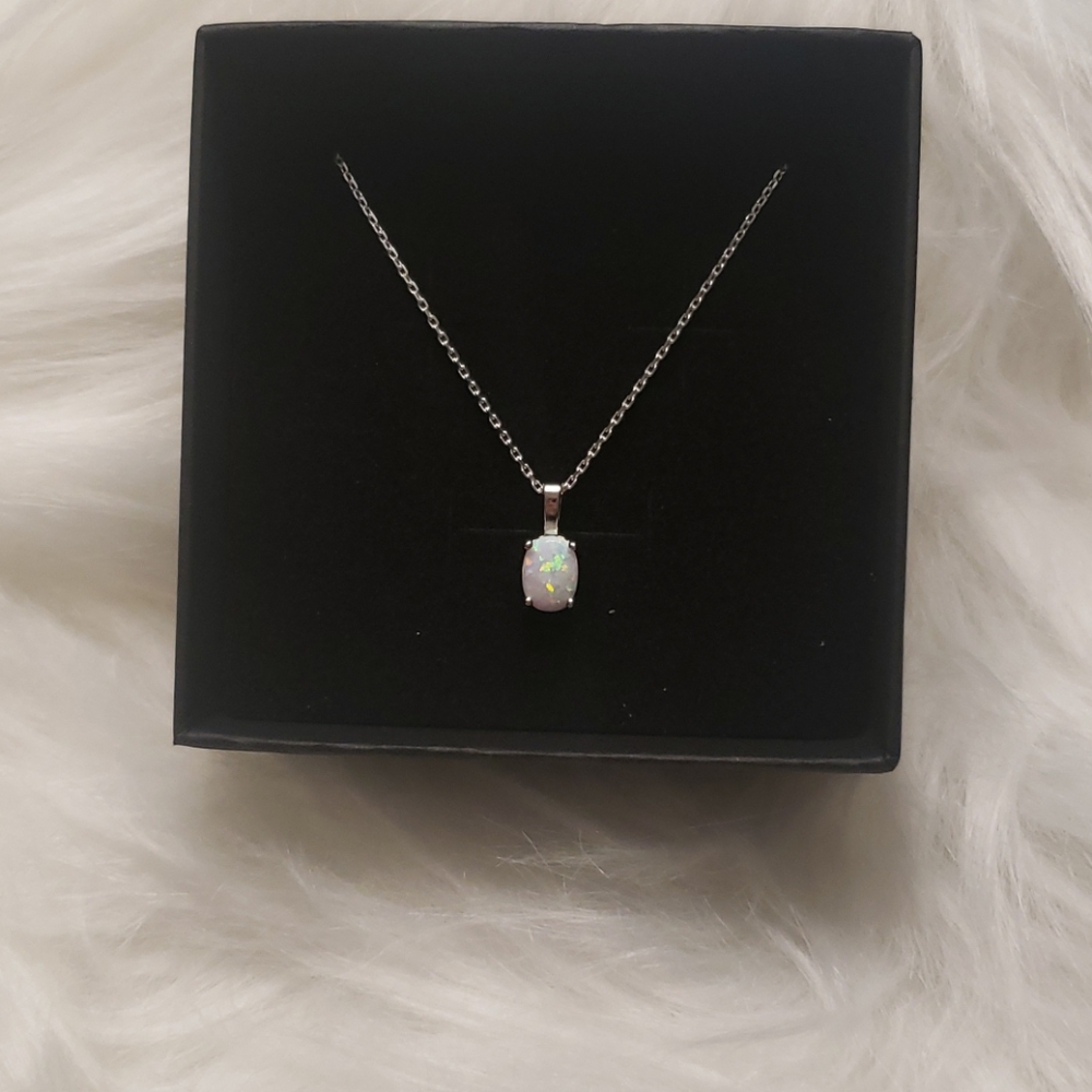 New Opal Pendant Necklace
